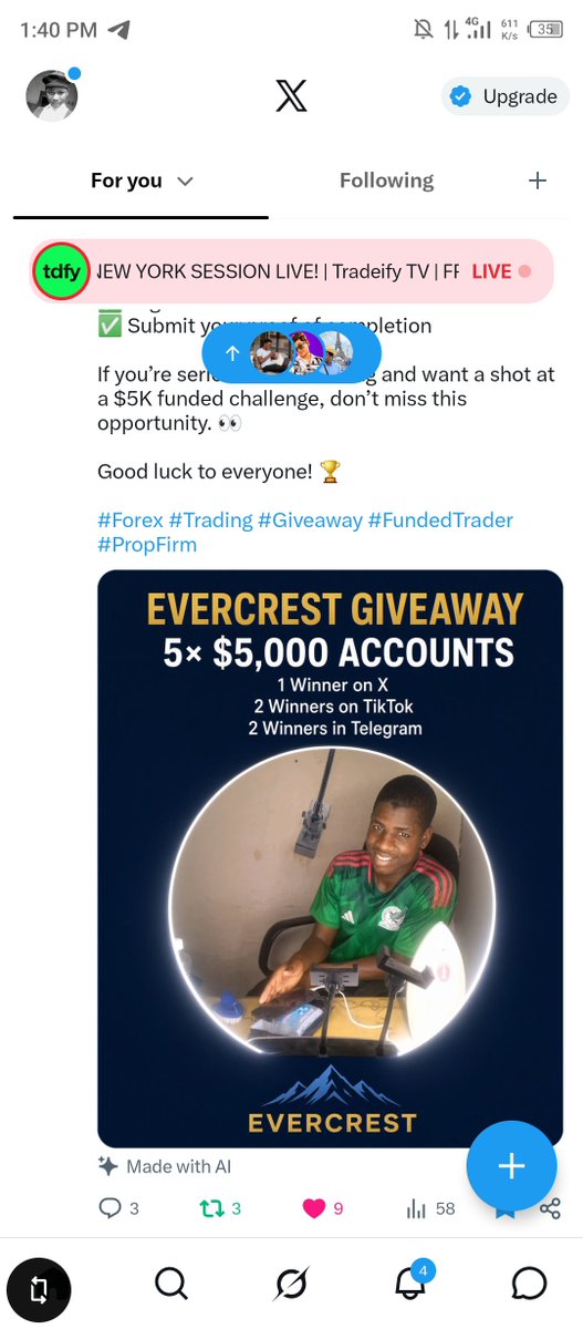 Suleh101's tweet photo. @abdul_mde @EvercrestFunds Done ✅@abdulmde @SpeedouForex https://t.co/ZqmxMXJrBf