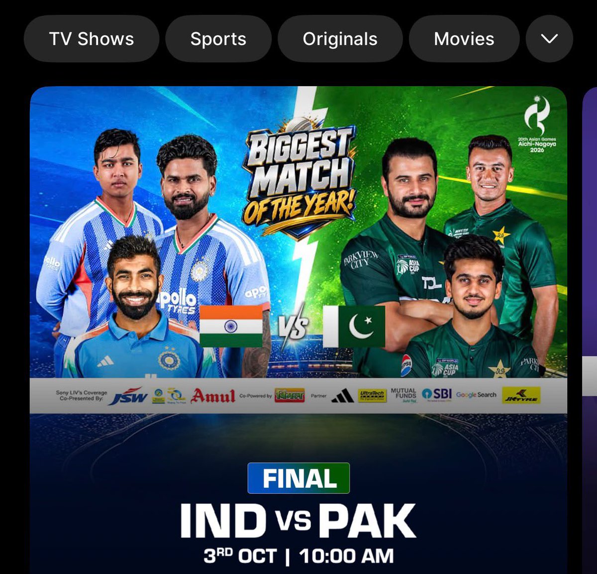 dealztrendz's tweet photo. 🔥 Watch INDIA vs PAK FINAL on SonyLIV for FREE!

Paytm Loot: Get SonyLIV, Hotstar & other OTT subscriptions with cashback 👀

Direct link: https://t.co/Yg6tckOtM6

Claim the offer:
1.  Login and select the 3-month OTT plan
2.  Pay ₹549 using Paytm UPI (must)
3. Get a ₹549 cashback scratch card in your bank

⏳ Cashback time: Up to 7 days

⚠️ After purchasing the subscription, go to Automatic Payments → Delete Autopay.

Watch any one content to activate the cashback.