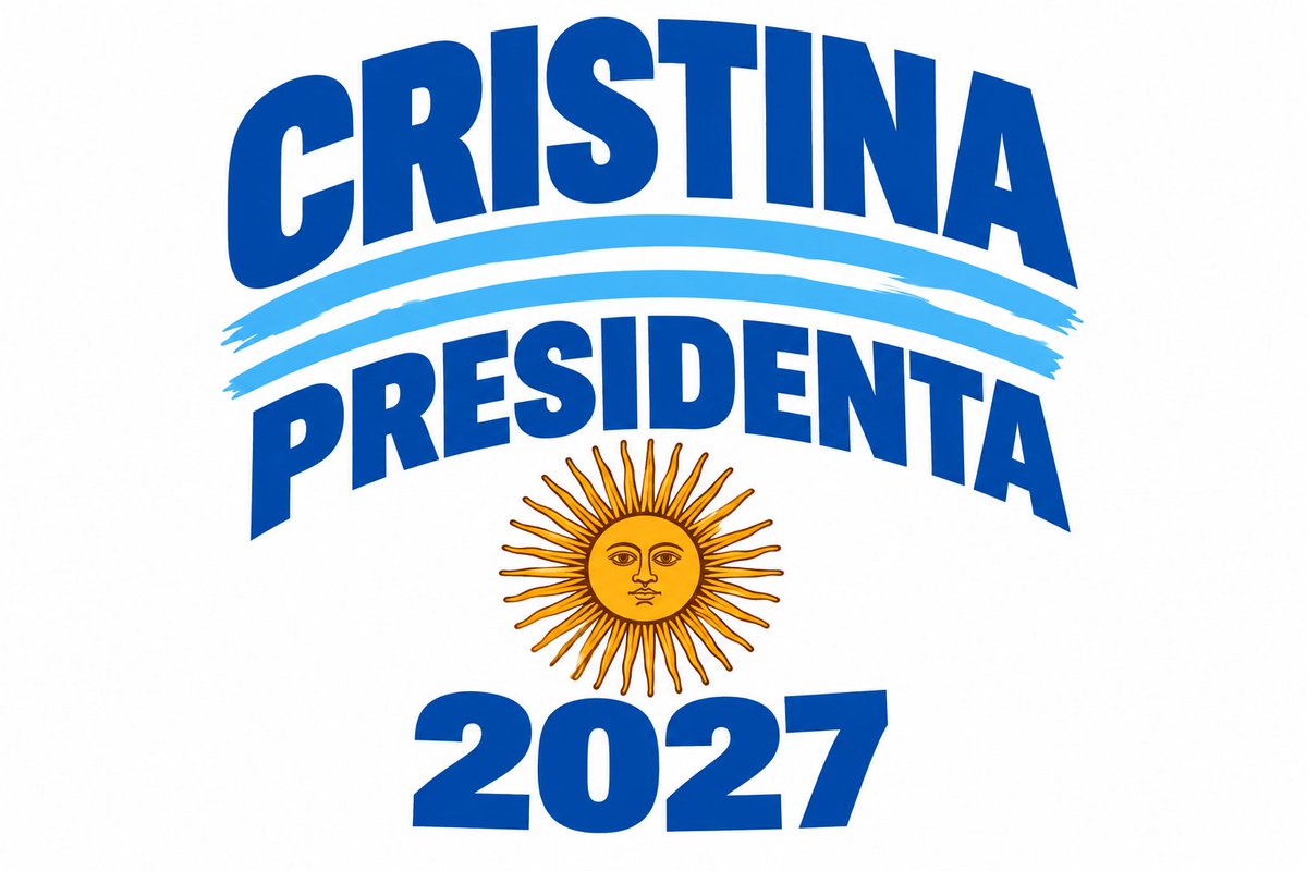 JonaArgentinaOK's tweet photo. Comparto
 estas dos versiones del diseño “CRISTINA PRESIDENTA 2027”,
 en blanco y azul,
 para quienes quieran plotear 
y utilizar en remeras, gorras u otros soportes.

📅 17 de octubre
📍 San José 1111
🕕 18:00 hs

Diseños listos para imprimir y llevar. https://t.co/Dhh9qxtt2O