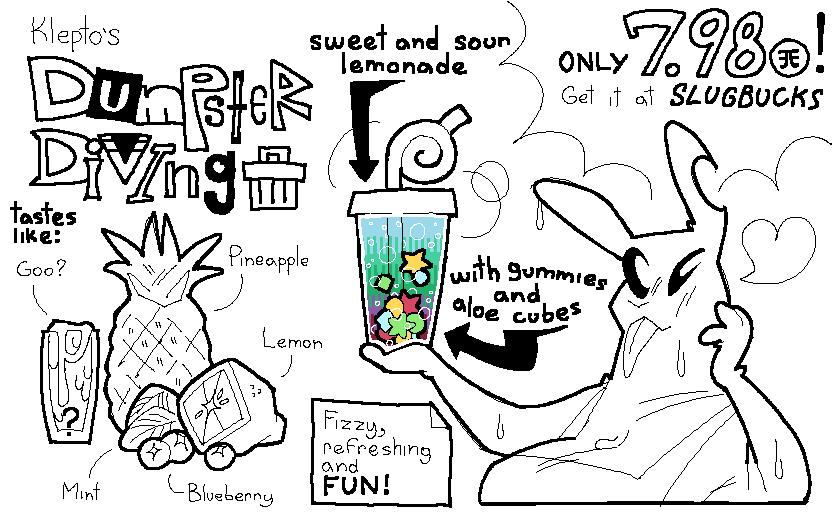 Nonbuk_'s tweet photo. My slug's funky drink with a secret ingredient!
Made this sorta trend for @SIapetus's Slugbucks setting https://t.co/PSdYkvpWEh