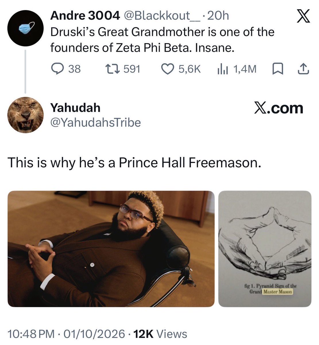 navigatinglies's tweet photo. Every “influencer” is in the club. Hence the term “influencer.” They’re plants tasked (paid) to warp behavior and perception. To keep the masses distracted. The majority come from Freemasonic organizations and flash the symbolism https://t.co/czzZeLdHld