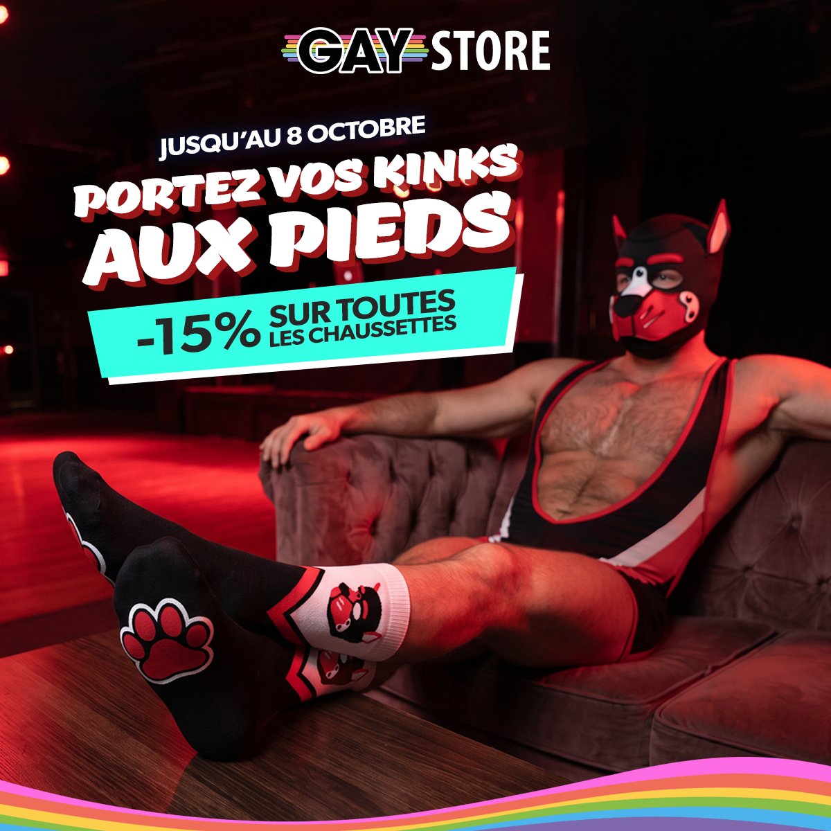 GayStoreFr's tweet photo. 👟 CHAUSSETTES SEXY

Grâce aux chaussettes sexy, utilisez vos pieds pour faire passer des messages ! Bottom, Slave, Puppy… Assurez-vous que vos chaussettes soient alignées à vos trips. Nos chaussettes sont à -15% jusqu’au 8 octobre.

🏳️‍🌈 https://t.co/iAzDzZqJQq https://t.co/Sv6T6QENFr