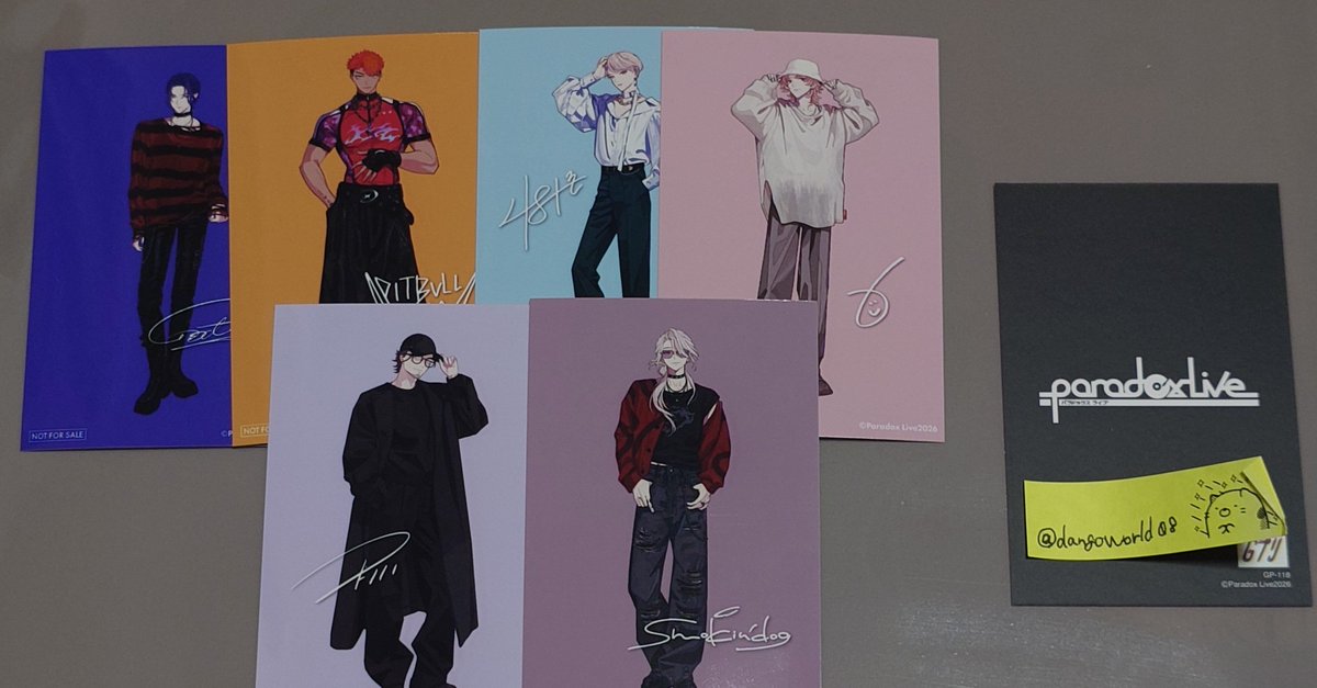 dangoworld08's tweet photo. 【交換】ParadoxLive パラライ
LOOKBOOK Gプリ メタカ

譲:アン、夏準、那由汰、紗月、玲央、北斎、西門、神林、リュウ、四季、東夏、忠成、斗真、甘太郎、京、ロクタ、凌牙、紫音

求:Gプリ、特典　智生
　  メタカ　晴臣

都内手渡しor郵送
検索からも気軽にお声がけください。よろしくお願いします https://t.co/ktKzNZUDmy