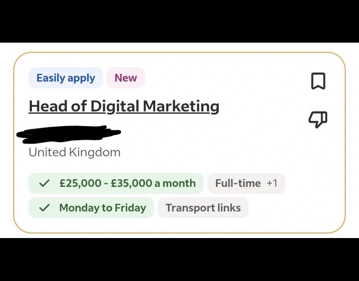 JaySolisRec's tweet photo. Salaries in the UK are all over the place 😂 https://t.co/51Ajt3HJyw