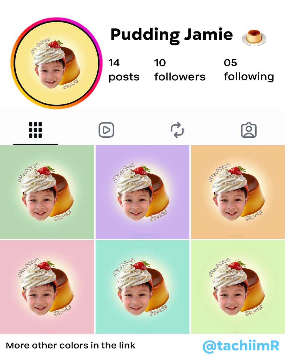 tachiimR's tweet photo. pls rt ⭐️🎂
ขอเชิญชวนคอร์ทุกคนมาเป็นพุดดิ้งจิ๋วด้วยกันกับ Birthday Profile ; Pudding Jamie 🫵🏼😽🍮

เนื่องในวันเกิดพี่น้องเจมส์ พุดดิ้งบอย จามี่ เฮียจ้าว เฮียฝาน จึงอยากมาแจกรูปโปรไฟล์ให้ใช้กันเฉพาะกิจ 🙌🏼

มีทั้งหมด 20 เฉดสี เลือกสรรกันได้เลย
📂 : https://t.co/vKOQkXsgFZ https://t.co/Z8cMK4XWS0