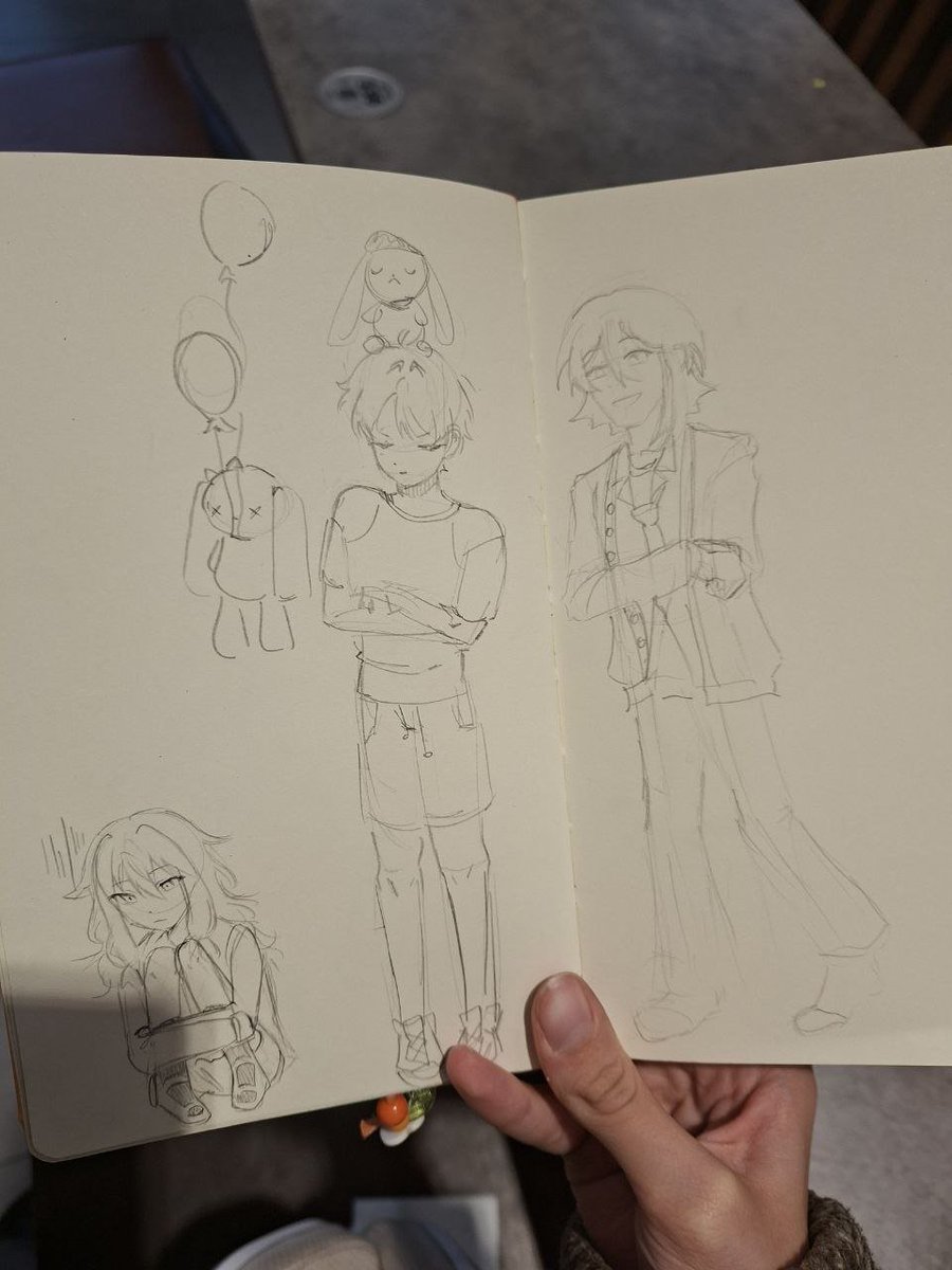 Coffemakerr's tweet photo. My friends and I started a sketchbook sharing trend (yes, it's late) by the way, I drew Nene!! Have a nice day everyone
#Art  #Switchtrend #scetchbook #irl https://t.co/ay4DIzbzQW