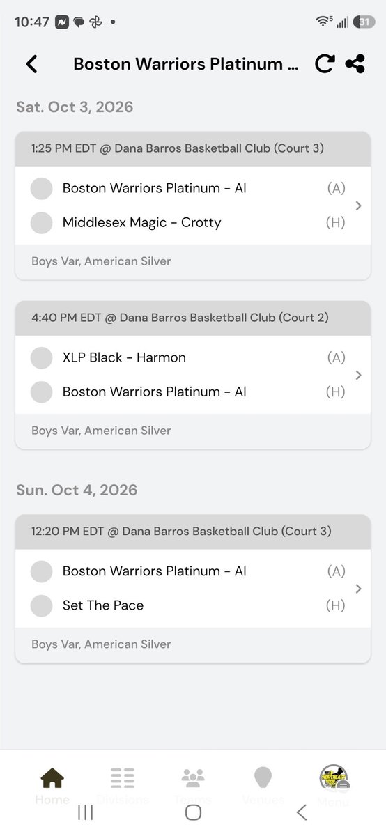 griffinfudge's tweet photo. Boston Warriors schedule for this weekend: https://t.co/bJMCRFBieU