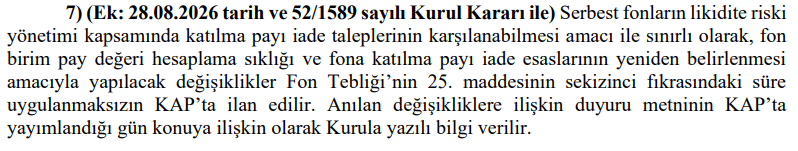 PozitifPiyasa's tweet photo. “Kârı unutun, önce anaparaya odaklanın” dediğim için çok tepki geldi. Ben de şunu merak ediyorum:

TLY’de olduğu gibi serbest fonlarda çıkış şartları değiştirilse, fon ayda bir fiyat açıklasa ve paranızı belki 40 gün sonra, üstelik ciddi bir zararla alabilseniz mutlu mu olacaktınız? Bakın, bu süreç başlayalı daha yaklaşık iki hafta oldu burada 40 günden bahsediyorum.

Ya da THF temerrüt açıklasaydı ve SPK yalnızca mevcut genel çerçeveyi uygulayıp, Madde 28 kapsamında tasfiyeye götürse ve fonun içindeki hisseler %80 zararla nakde çevrildikten sonra kalan tasfiye bakiyesi de yatırımcılara payları oranında dağıtılsaydı bundan memnun mu olacaktınız?

Bence HAYIR.

O zaman neden bugün,

“Ben PBLK’yım, ben satış verdim, öncelik benim. Satamayan beni ilgilendirmez. Kârımı da isterim.”
noktasına geliyoruz?

Burada amacın mümkün olduğunca mağdur sayısını azaltmak olması sizi neden bu kadar rahatsız ediyor?