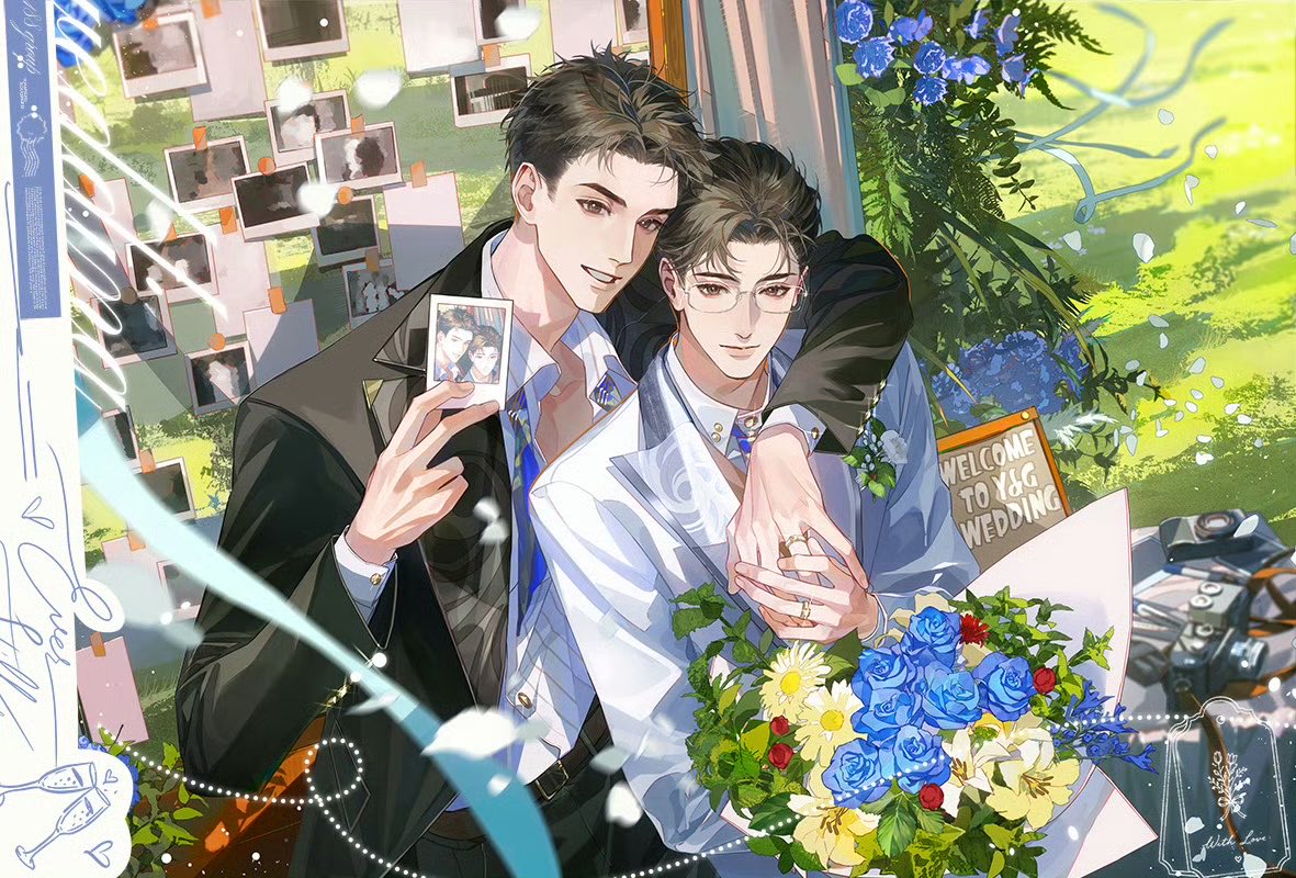 danmei_ss's tweet photo. Name: Beloved Enemy #bl #danmei #针锋对决 #188group #188男团 #weibo Wedding Special Art 💒 💍 🔔 https://t.co/guhAhnI2Xa