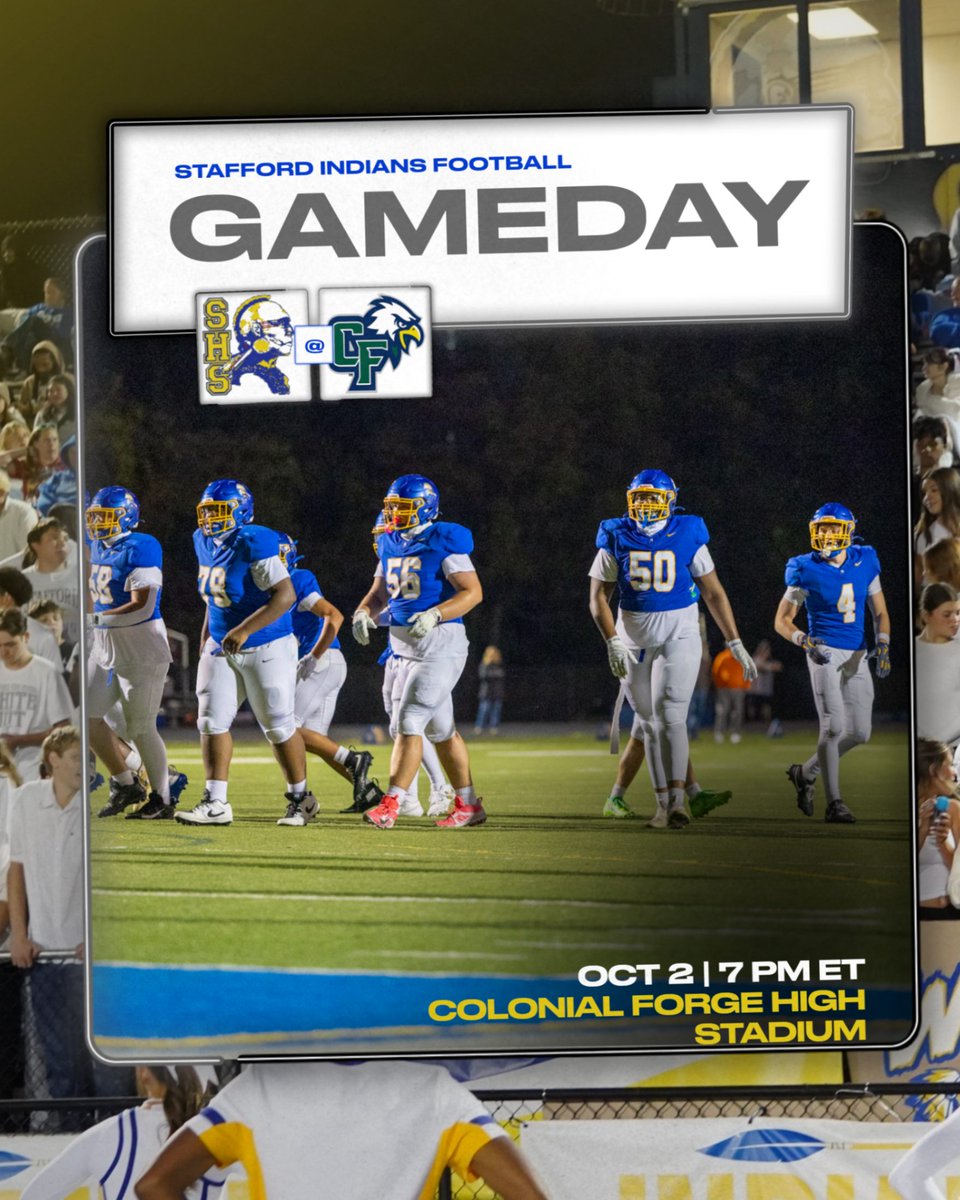 SHSIndianNation's tweet photo. Indians travel to Colonial Forge tonight for a big Commonwealth District match-up.  Kick-off is slated for 7pm.

#tribe #indiannation @micdupgameday https://t.co/RkI5oZS2xb
