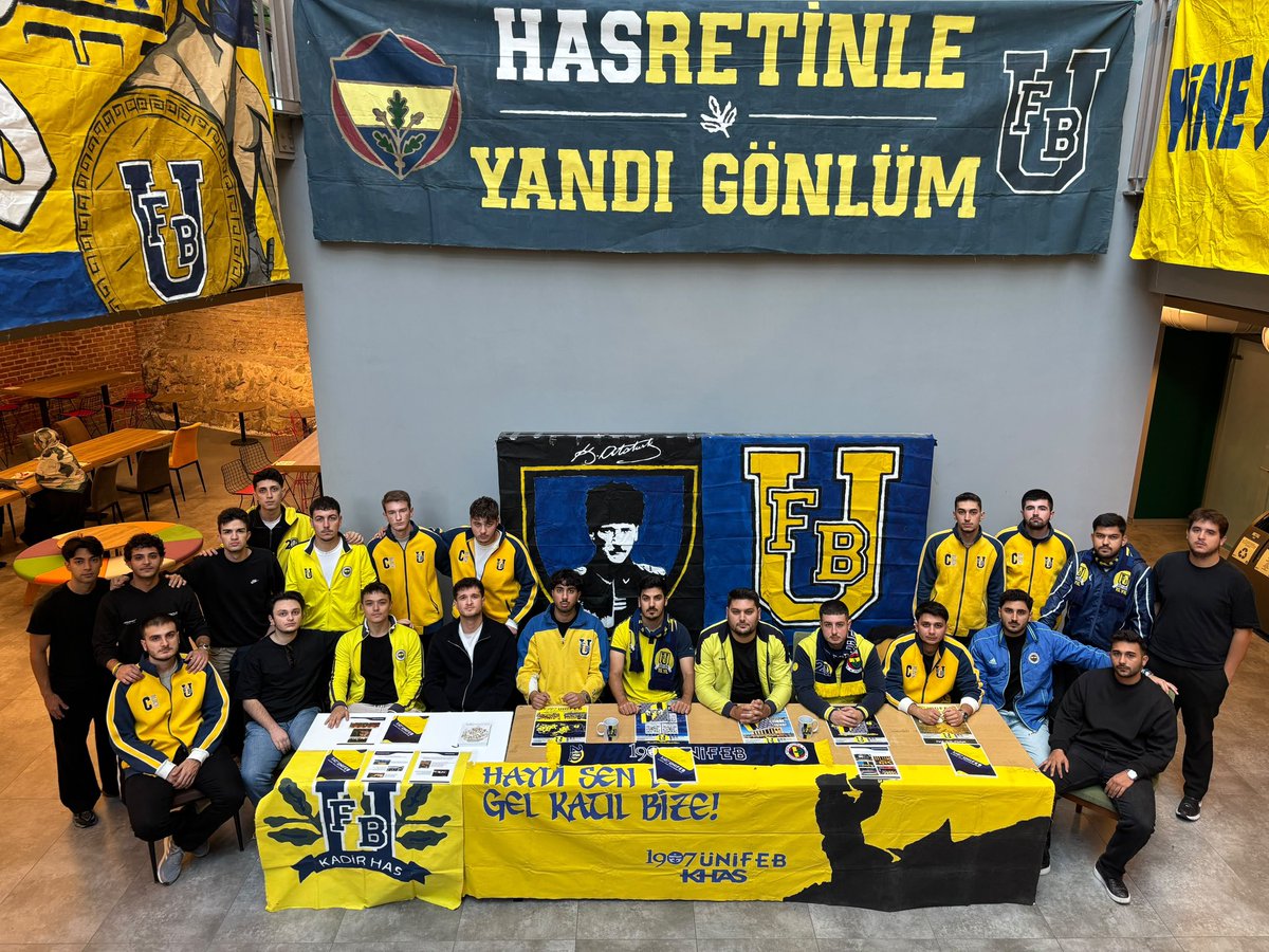 UFBKhas's tweet photo. 1907 ÜNİFEB Kadir Has Üniversitesi örgütlenmesi olarak Güz Dönemi stant çalışmalarımızı Hazırlık binasında sürdürmekteyiz. Fenerbahçeli arkadaşlarımızı bekliyoruz.
#haydisendegelkatılbize https://t.co/hTsoImwqBF