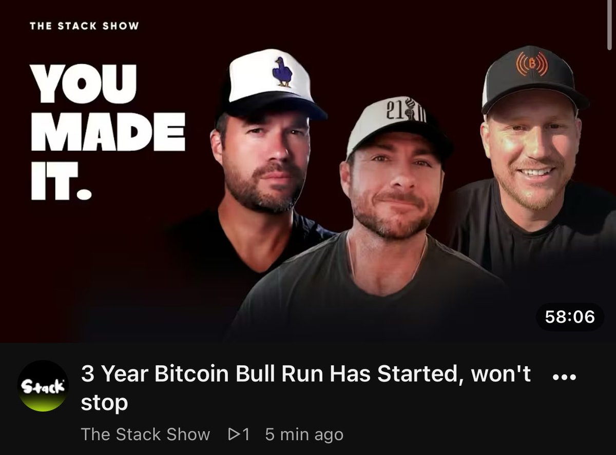 thestackshow's tweet photo. Are you as bulltarded as us?? 

Join us and @HodlFlorida as we wonder if Bitcoin is going up for 3+ years and beyond 

 🔗 below https://t.co/lbxXZVCArd