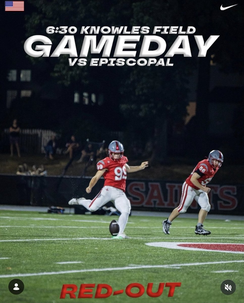 STCVAAthletics's tweet photo. Varsity Football GAMEDAY‼️
🆚️ Episcopal
🕑 6:30 PM
📍 Knowles Field 
📺💻 https://t.co/NsDC7pD4wo
#StCVAFB https://t.co/8Yq6vLh4jW