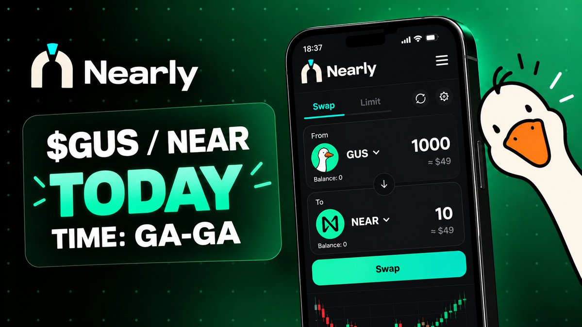 GUSTAV_MEME's tweet photo. Gustav is coming to @nearlytrade 

When? TODAY.
What time? GA-GA. 

Dump your pathetic memecoins and get your NEAR ready for Gustav.
Ga-Ga 

The official contract address will be posted HERE.
Follow official updates only. Don’t get goosed by fakes.