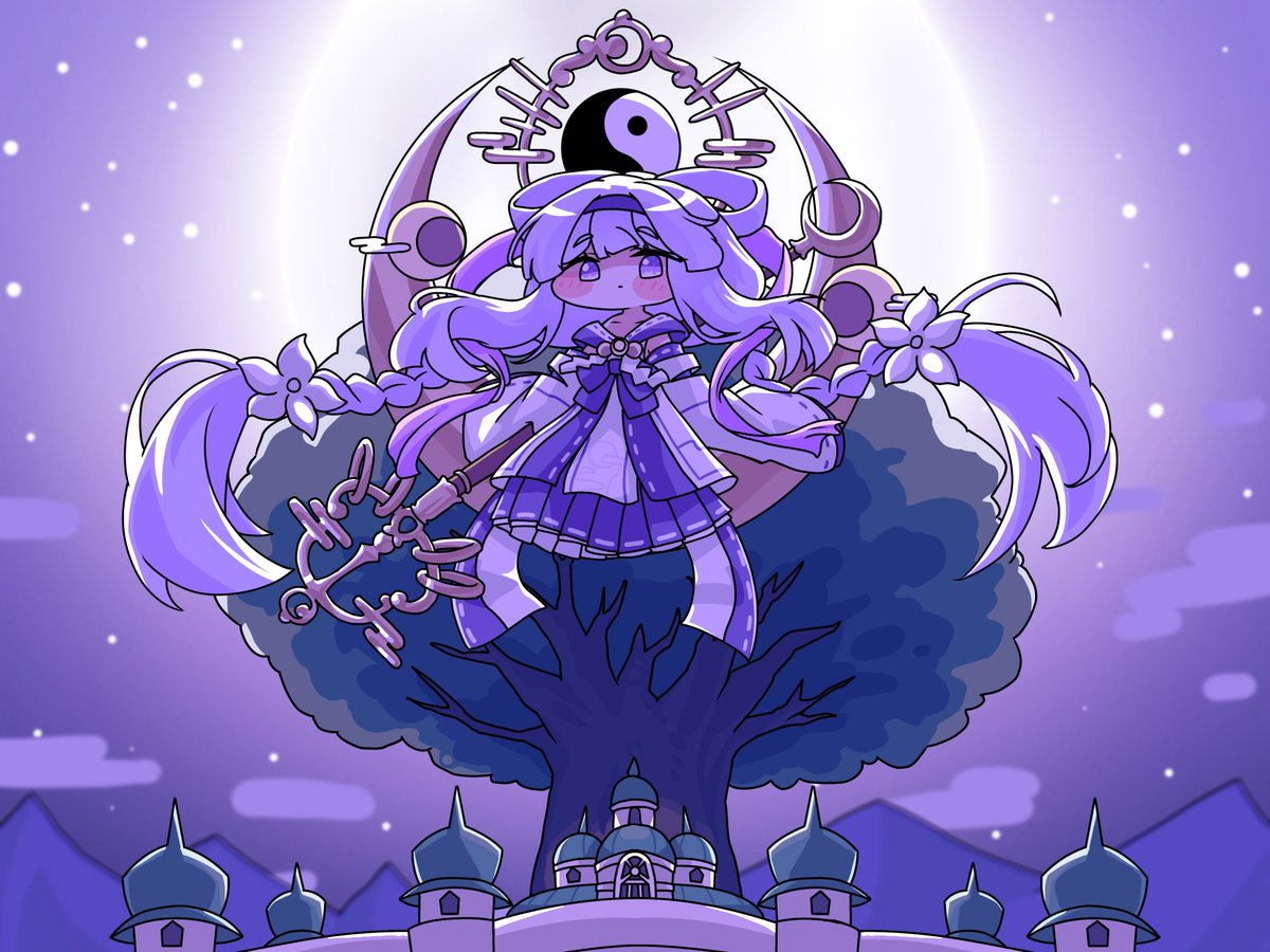Crea_Gray's tweet photo. 4392番目の世界の記録
世界樹が眠りにつき、永遠の夜に閉ざされた世界
皆が眠り、世界は静寂に包まれる
そんな中、1人の司祭は今日も空で煌々と輝く月に祈りを捧げる
この世界を再び照らす、新たな「月」を待ち望んで＿＿＿。 https://t.co/JL25UBN5XS