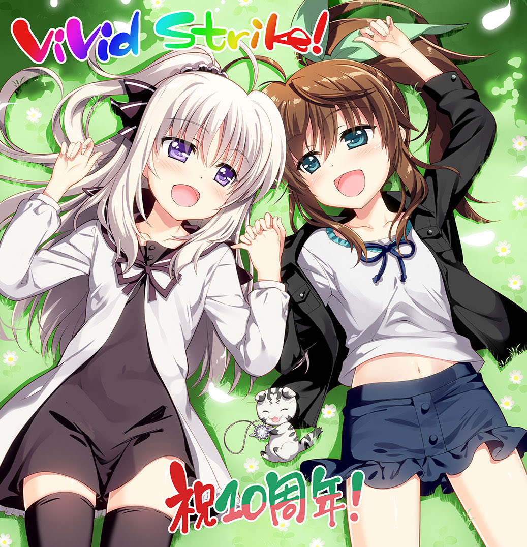 fujimatakuya's tweet photo. 祝『ViVid Strike！』10周年！🎉

というわけで、昨日TVアニメ『ViVid Strike！』が放送スタートから10周年を迎えました！
今でも覚えてくださっている方がたくさんいて、うれしい限りです☺️

これからもフーカやリンネたちをよろしくお願いします☆ https://t.co/342Vu5vEOW