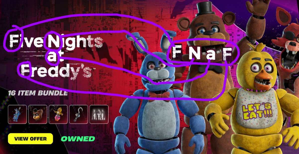 smiccs's tweet photo. GUYS I THINK THEY'RE HINTING AT A FNAF COLLAB https://t.co/3eJ26HKwSA