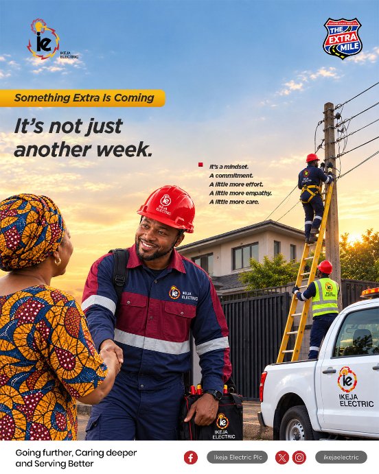 IkejaElectric's tweet photo. We are ready to go "The Extra Mile"

#CustomerServiceWeek2026 https://t.co/gDdeGasiJr