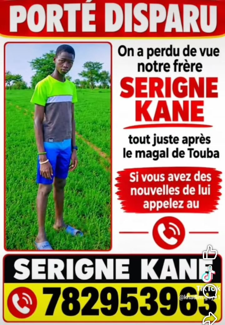 Avis_Senegal's tweet photo. 🚨Avis de Recherche 779799733 https://t.co/fwBSfSq5Mn