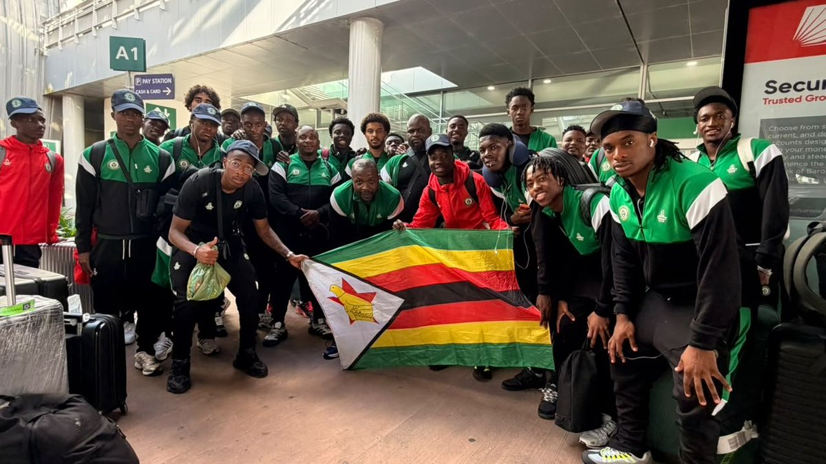 online_zifa's tweet photo. 𝗧𝗢𝗨𝗖𝗛𝗗𝗢𝗪𝗡 𝗠𝗔𝗨𝗥𝗜𝗧𝗜𝗨𝗦! 🇿🇼✈️

The Young Warriors have landed, ready for the second leg against Mauritius! 

Time to fly the flag high and finish the job. 💪🏾

#YoungWarriors #Bayawabaya https://t.co/XGQbs1zmhW