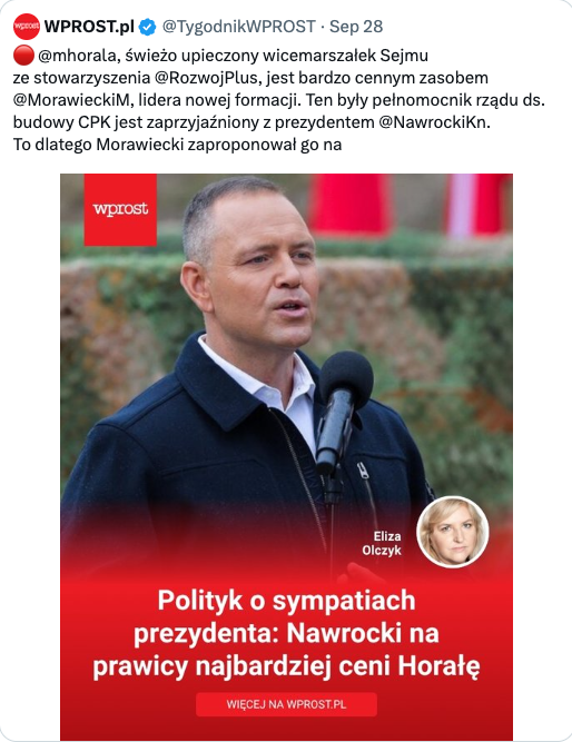 Mikolaj_MikOS's tweet photo. Ponieważ jako zdrajca zostałem zbanowany, więc wklejam skrina. Po ujawnieniu przez redaktor Olczyk bliskości między PKN a środowiskiem PMM jakiś pretekst do ataku na Prezydenta musiał się szybko znaleźć. Pisałem o tym kilka dni temu. Diagnoza - niedostateczna hardość. To już teraz szybko pójdzie.