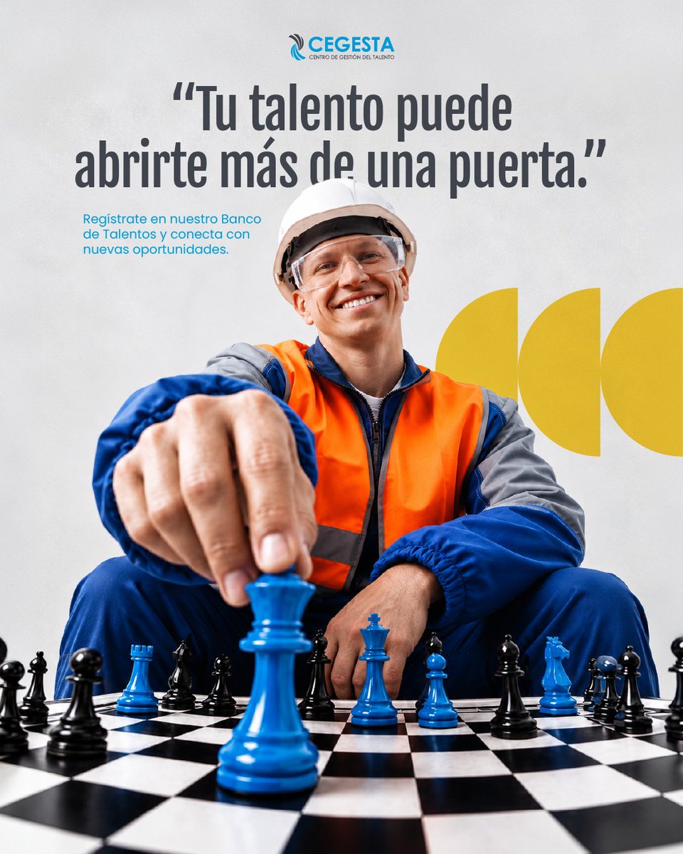 CEGESTA3's tweet photo. [1/2]
Un perfil. Nuevas oportunidades. 💼✨

Empresas de distintos sectores buscan talento con potencial como el tuyo. Regístrate en nuestro Banco de Talentos y aumenta tus posibilidades de conectar con nuevas oportunidades laborales. https://t.co/yZ8jeZrLp6