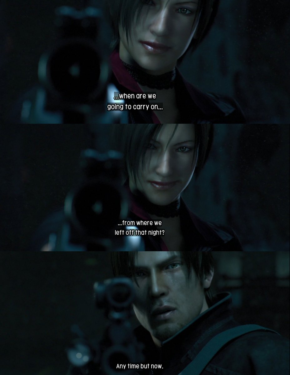 leonshipmovment's tweet photo. I totally understand not liking the ship, but calling Aeon a “nothing burger” when this is literally their average interaction in every game/movie, supported by writers, directors, devs, and 30 years of people writing their romance, is some dumb coping bs https://t.co/0ktn7GgVYy