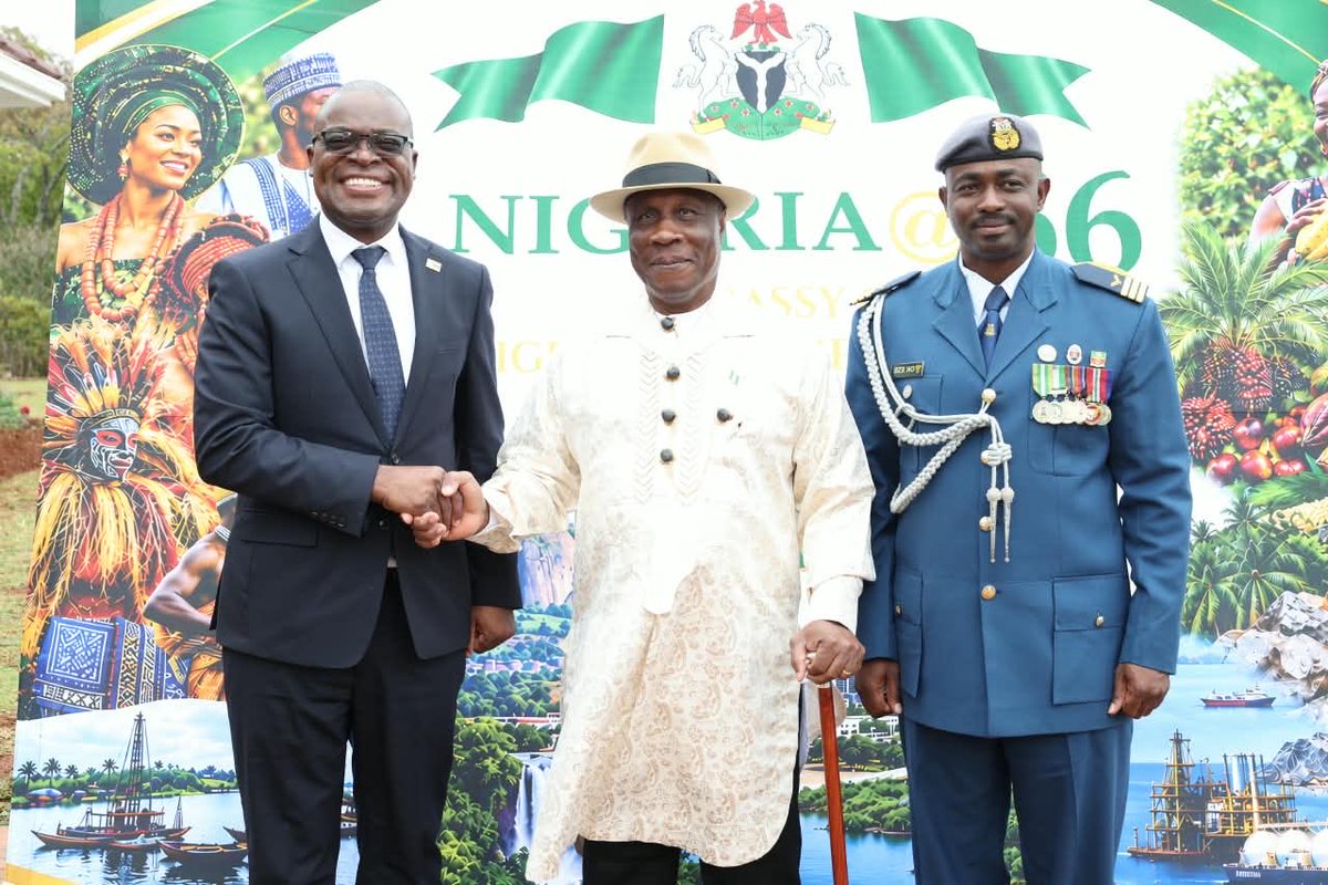 MoFA_ZW's tweet photo. The Minister of Foreign Affairs and International Trade, Hon. Prof. dr. Amon Murwira, this afternoon is the Guest of Honour at the reception marking the 66th Independence Anniversary of the Federal Republic of Nigeria. 

Rooted in Nigeria's vital support during Zimbabwe's liberation struggle, this high-profile engagement strengthens a historic friendship built on Pan-African solidarity and sovereign equality in line with Section 12 of Zimbabwe's Constitution. 

It also aligns strategic perspectives as the country prepares to assume its non-permanent seat on the UN Security Council for the 2027–2028 term and economically, the relations serve as a critical commercial pipeline to accelerate the mandates of the National Development Strategy 2 (NDS2: 2026–2030) and the African Continental Free Trade Area (AfCFTA). 

By moving away from ceremonial diplomacy toward an economic strategy under the "Zimbabwe is Open for Business" doctrine, the two nations are actively expanding trade corridors, technology transfers, and private-sector joint ventures across agriculture, mining beneficiation, and education, reinforcing Zimbabwe’s principled global standing as a “friend to all and an enemy to none” to drive shared continental prosperity.
