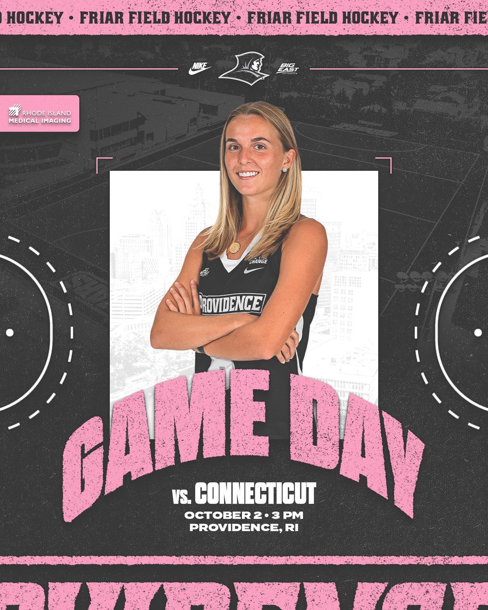 PCFieldHockey's tweet photo. 🩷 Pink Out Friartown Game
🆚 No. 7 UConn
🏟️ Lennon Family Field
📍 Providence, R.I.
🕒 3:00 p.m.
📺 ESPN+
📊 https://t.co/id83wuFj99 https://t.co/VryDsowepW