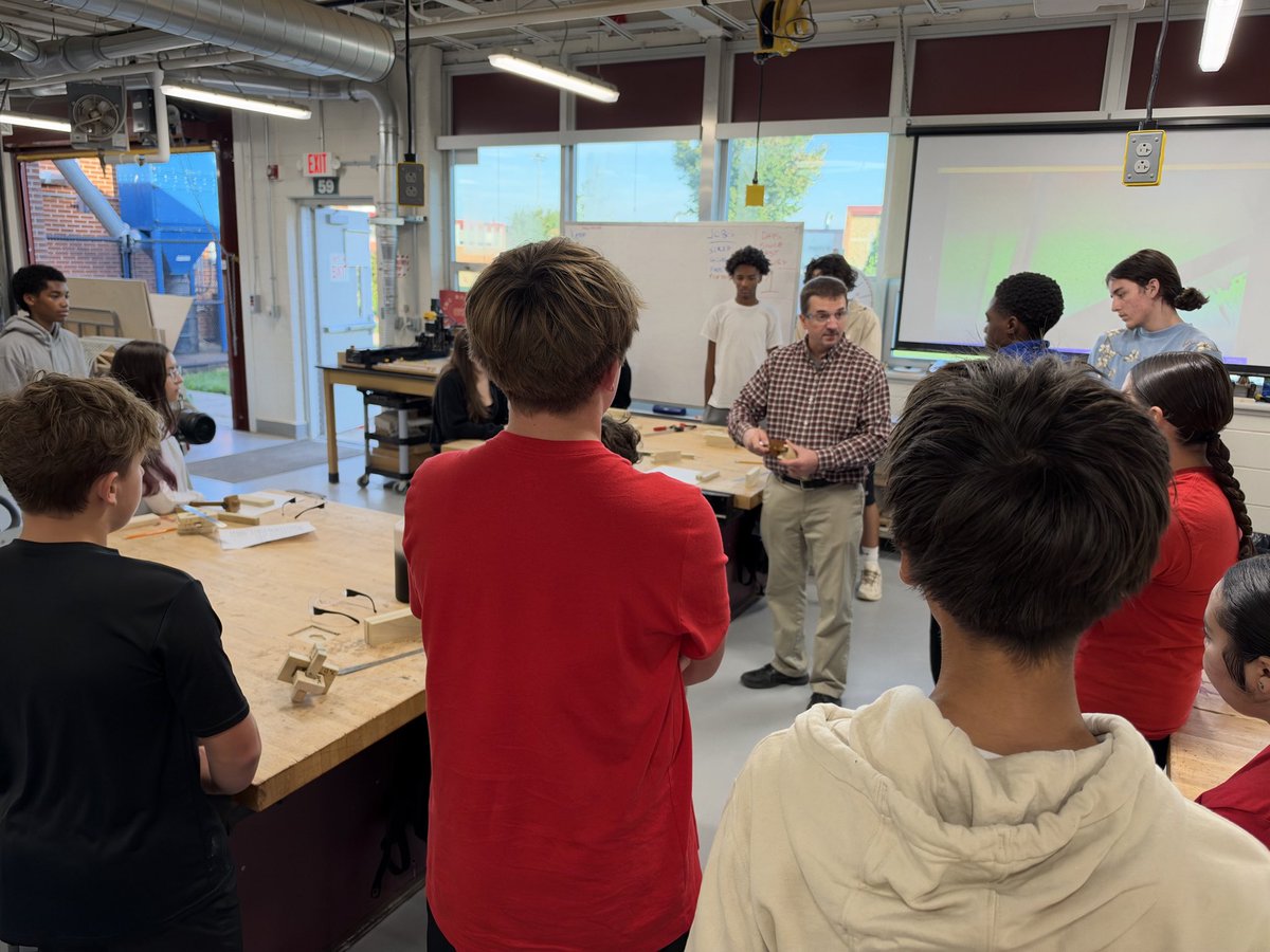 LenapeTechEd's tweet photo. Students in Mr. Condurso’s Woodworking 1 class are learning about joints. https://t.co/UHaQauVS3e