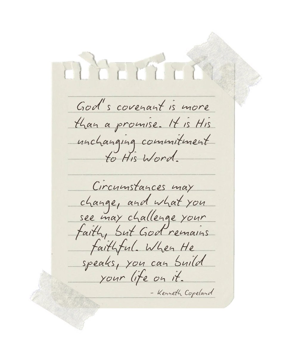 CopelandNetwork's tweet photo. God’s faithfulness isn’t determined by your circumstances.
What you see may change. What you feel may change. But God and His Word remain the same. When He makes a promise, you can trust Him to be faithful to it. https://t.co/MKzQBsvlvu