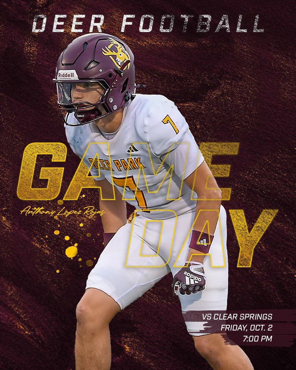 DeerFootball's tweet photo. See yโall tonight! ๐ฆ
#PTBD #PartyAtThePark #GoBigDeer #PackAbshier https://t.co/DyztXd4KMp