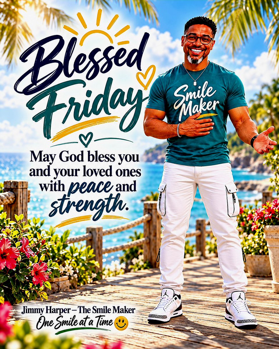 Jimmy_Harper's tweet photo. Good Morning 😊💜💛 Happy Friday

May God fill this October day with peace, laughter, and reasons to smile Share a little kindness wherever you go 🙏🏽

Jimmy Harper — The Smile Maker One Smile at a Time 😊

#HappyFriday #HelloOctober https://t.co/K3LsH0SEZL