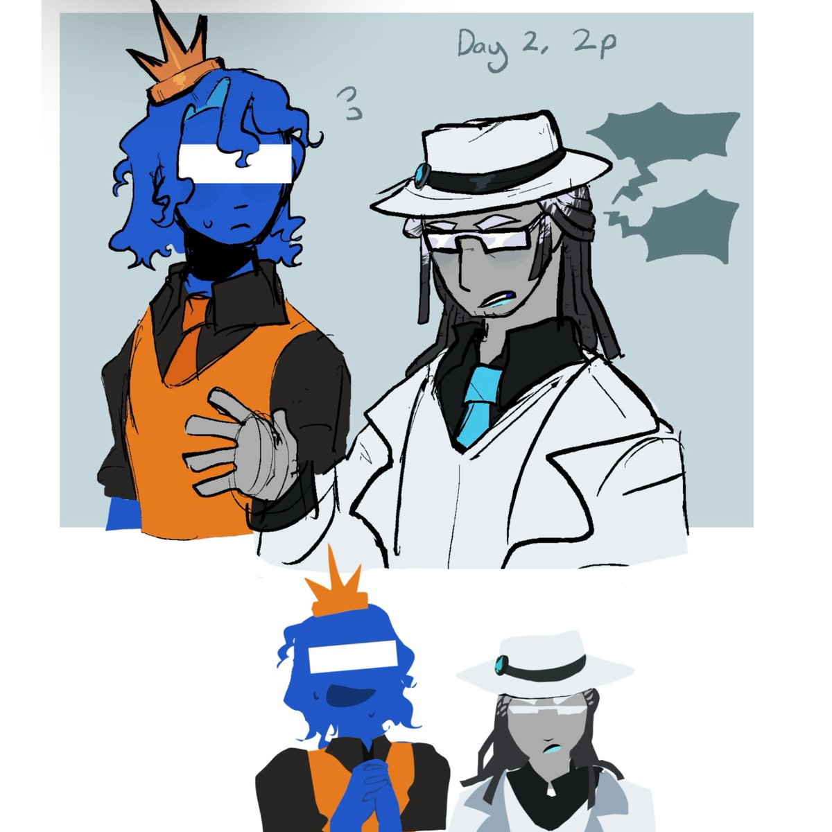 Maybemeidk29121's tweet photo. #ICHANCETOBER2026 
Day 2, 2P
first time drawing them actually https://t.co/dlJNMoQcLD
