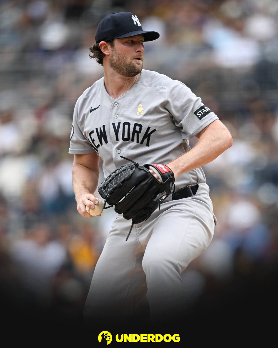 UnderdogMLB's tweet photo. Gerrit Cole will start Game 1 of ALDS for the Yankees. https://t.co/8R9ibYhkpw