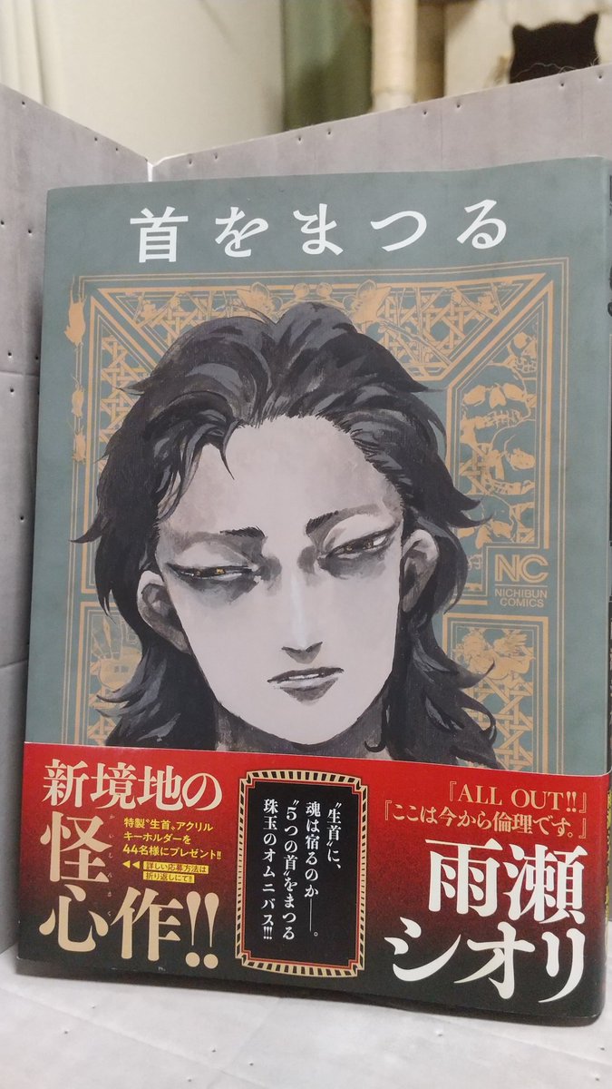 asano134's tweet photo. 今日読んだ漫画｢首をまつる｣
首を巡る生と死そして愛の物語を繊細かつ大胆な筆致で描いた、恐るべきオムニバス作品でした。

#雨瀬シオリ https://t.co/ScA2oXlPwN