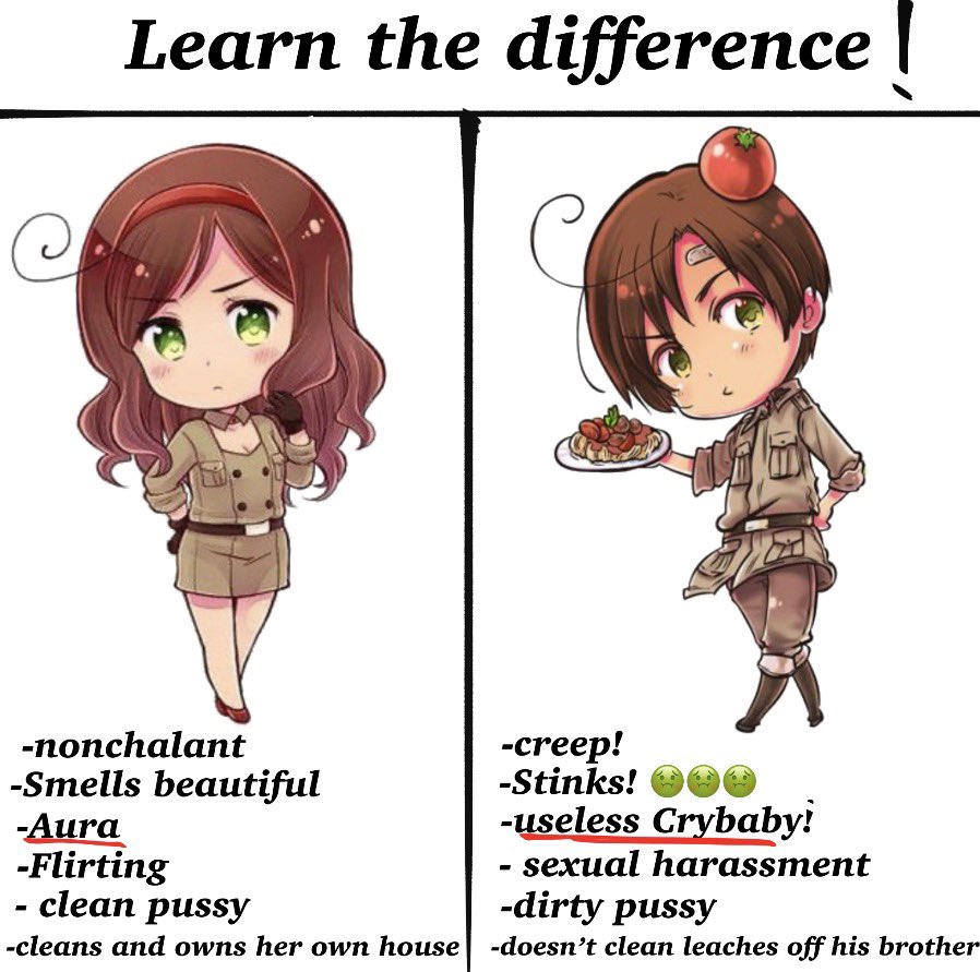 Venezianoliker's tweet photo. Nyo Romano ❤️✨💖 vs m*id Romano 🤢🤢🤢 https://t.co/bwKxiJNgQS