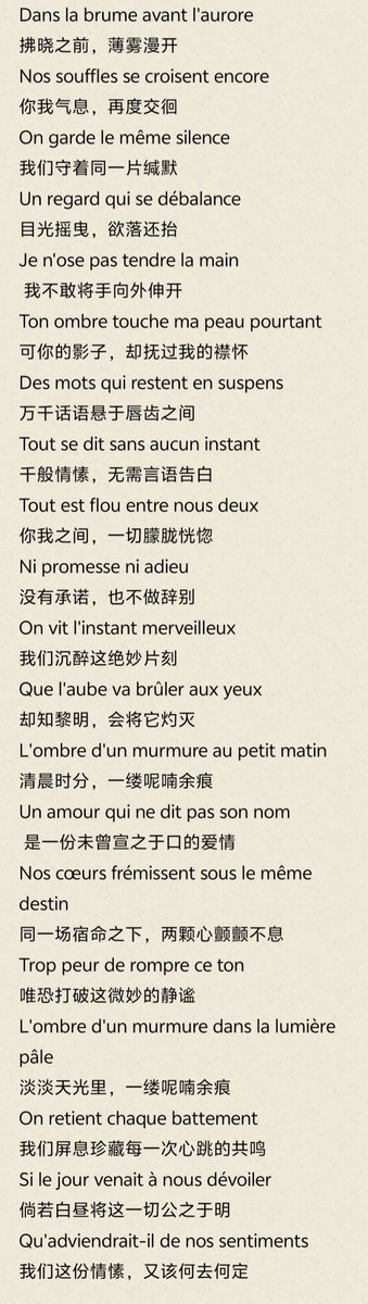 Louis6379's tweet photo. 《L’Ombre d’un Murmure》
Timteo's picture: By章鱼儿丸子头
p2: Translation credited to the song video posted by @PlotCraftFilms on Bilibili
p3-4: Organized by myself with the help of AI
This song represents their present relationship from Timéo’s POV.
#ARhapsodyForTheCrownPrince https://t.co/8FnuZvOw7O