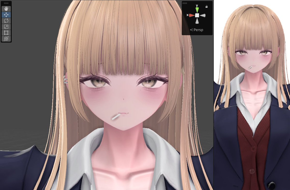 ramu_vrc_'s tweet photo. 全然間に合わなかったけど、金髪もかわいくてぇ https://t.co/KR3QRK4sXS