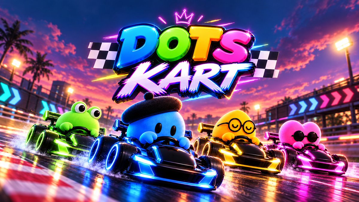 dotskarts's tweet photo. The agents took over Dotland. We're taking it back.

DOTS KART is launching soon. Win a Grand Prix and get $20 straight to your wallet, from a $500 prize pool that refills every 24h.

Start your engines https://t.co/5VagRKBiCY