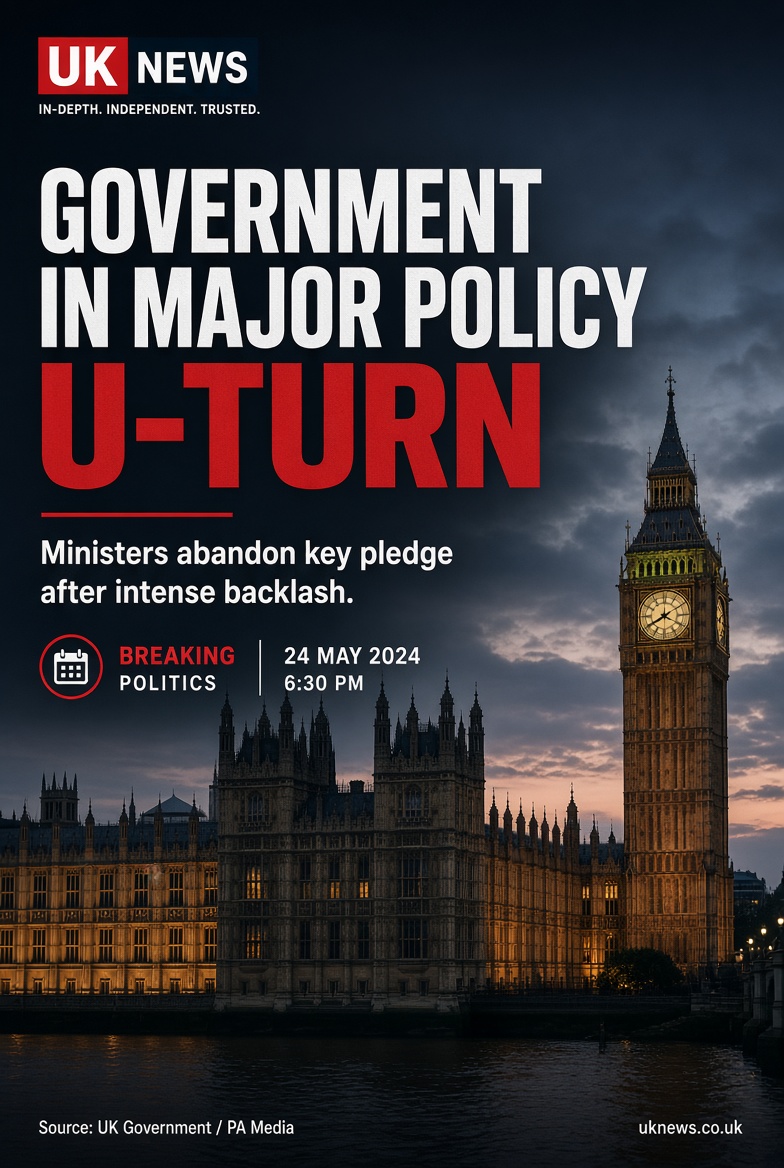 HarryJameskv's tweet photo. Big change announced tonight on that key pledge. Curious to see how this plays out over the coming days. #UKPolitics #PolicyUpdate https://t.co/PWFKqPLFNn