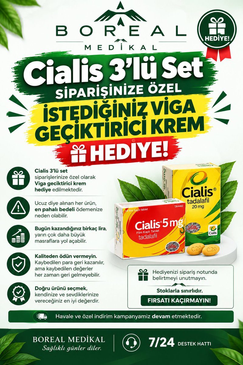 borealtr's tweet photo. Boreal Medikal Cialis Tadalafil Fırsatlarını KAÇIRMAYIN!
Sipariş: https://t.co/5yvlo8JWmG
WhatsApp: 0544 909 32 03 
#cialis #tadalafil #borealmedikal https://t.co/11CibCqXfc