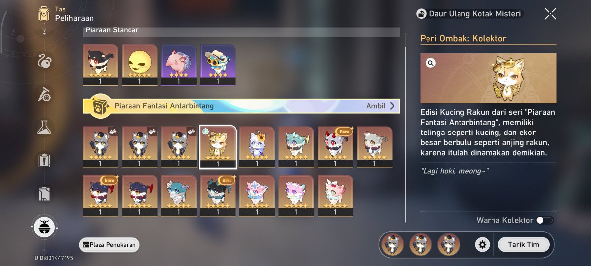 mityanmee's tweet photo. @evanyaorene halo, kinda late. aku open to trade anyone except kucing trailblazer sama labubu cyrene. wants collector traiblazer dan labubu kafka or phainon https://t.co/GKhVFhHbqV