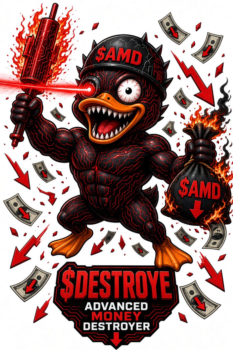 1FlipCoin's tweet photo. $DESTROYE — Advanced Money Destroyer is live!
​Incinerating gains in style for degenerates who buy the top. 💥
​📜 CA:
0x0ffCF0B877E796392831BC04C2eDc5566928CBa3
​#DESTROYE #AMD #Memecoin #FinTwit https://t.co/07c65K1Mei