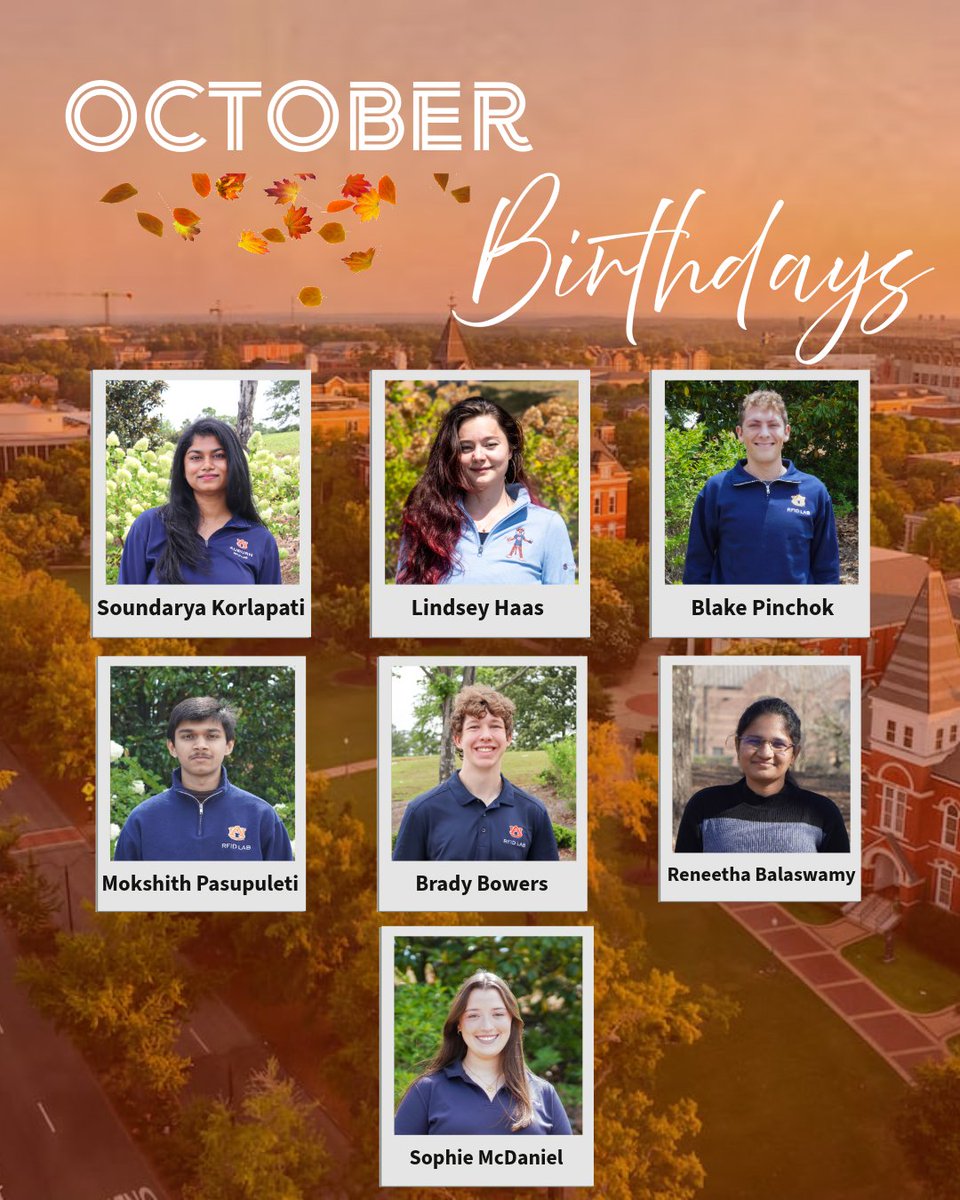 RFIDlab's tweet photo. Join us in celebrating our October birthdays! Happy birthday to these awesome employees. 🎃🍂 https://t.co/iC7MgIGVpQ