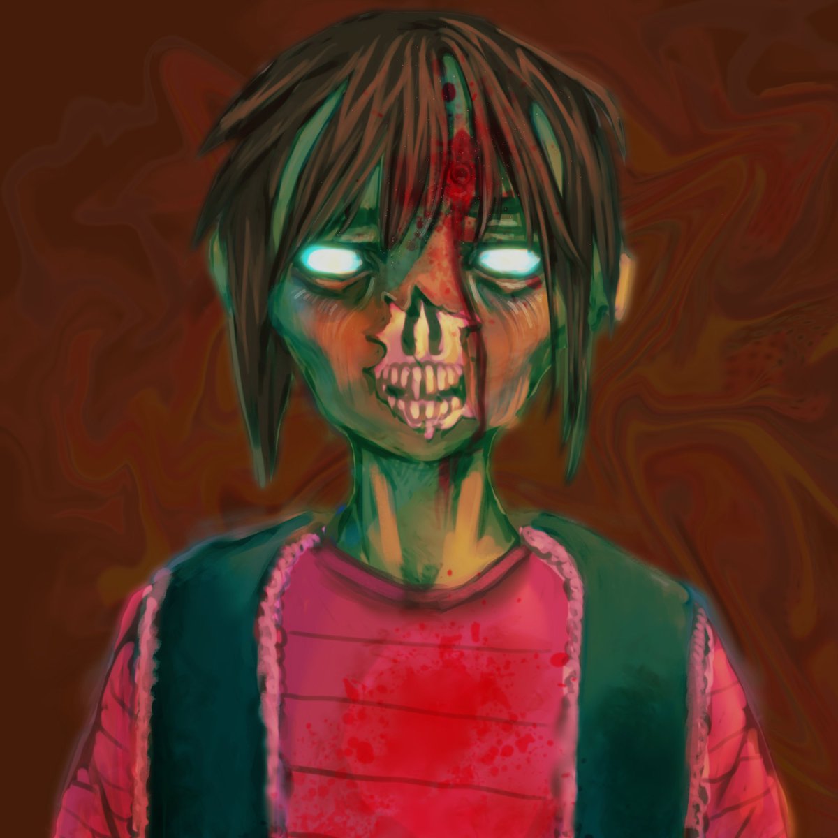 ahztyn's tweet photo. body horror/ zombie

james is going through a rebellious phase https://t.co/EDjYAmc4do