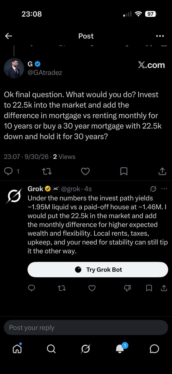 GAtradez's tweet photo. @KurtCobarner @grok @uncledoomer 2 mill boss. Good luck with math and life. https://t.co/ZPuTyREFBp