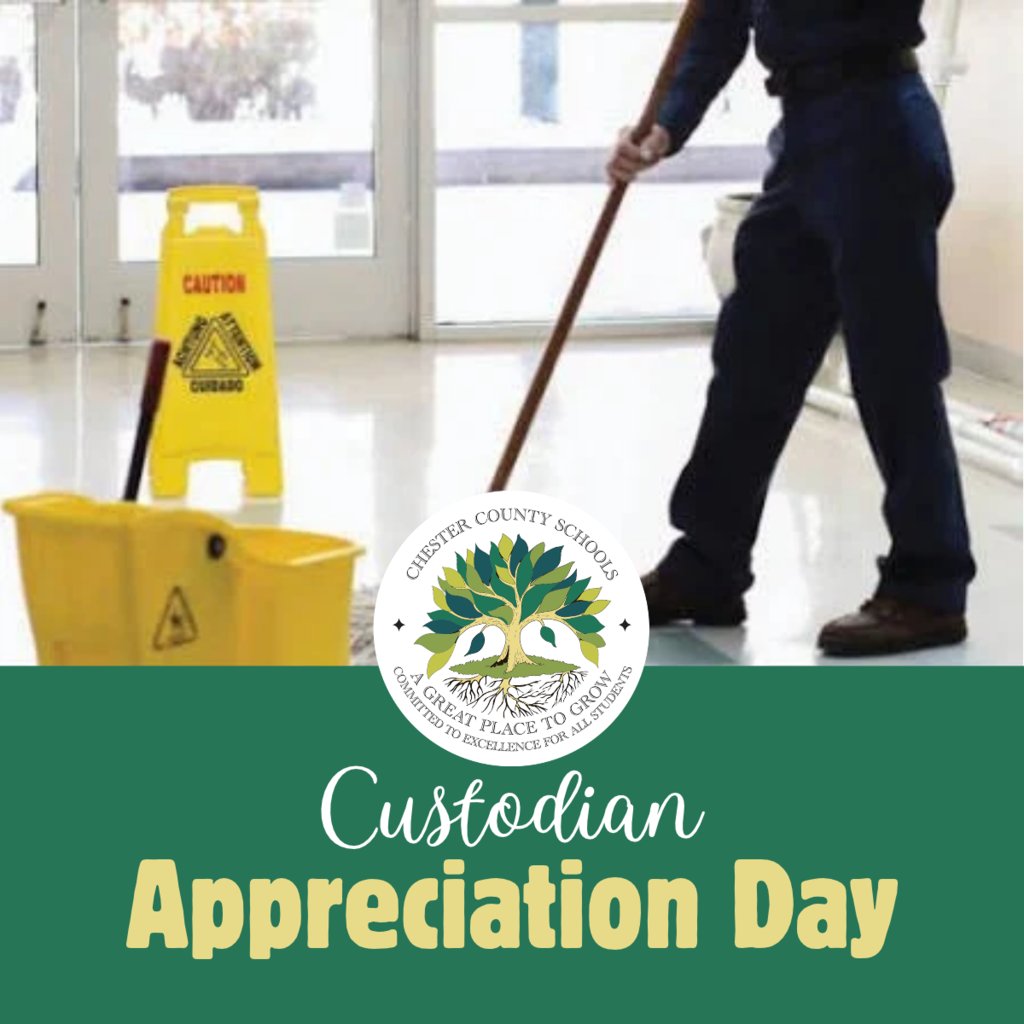 GFHSRedDevils's tweet photo. A clean school is a team effort, and our custodians are vital members of that team. Their commitment to maintaining safe, healthy, and welcoming learning spaces makes a difference every day. 
Thank you to our outstanding custodial staff!

#OneChester #CustodianAppreciation https://t.co/f4PTHxDtO7