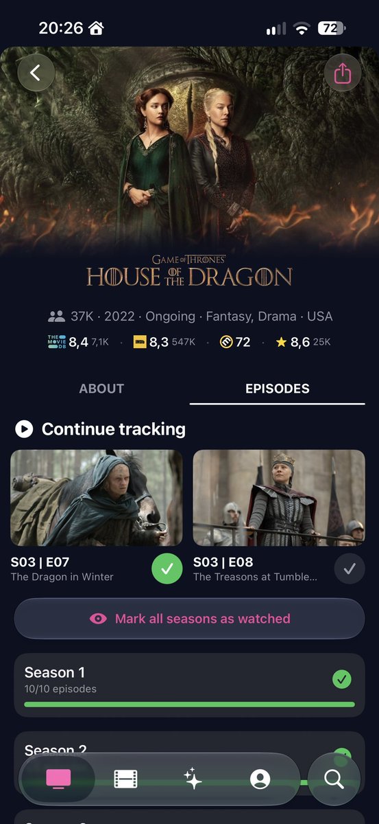 wpizdexd's tweet photo. @bingersapp Something like the current Suite TV layout (see attached screenshot) https://t.co/O9EO90lUPg