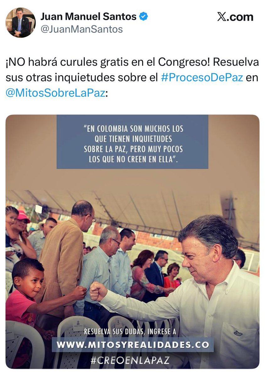 MaclaPosada's tweet photo. A 10 años del robo del Plebiscito, los resultados del Acuerdo de La Habana para el País son nulos: 

- Pie de fuerza GAO aumentó de 12.883 hombres en 2018 a 27.121 en 2025.

- $3.8 billones gastados en la JEP para garantizar impunidad a las FARC y obligar a militares a aceptar responsabilidad en hechos no cometidos.

- ⁠Las FARC no pagaron 1 día de cárcel y tuvieron curules gratis en el Congreso 8 años.

- ⁠Los colombianos estamos pagando $30.000 millones para financiar los proyectos restaurativos que hacen parte de las sanciones contra las FARC.

- ⁠Las FARC no entregaron el 81.8% de los inmuebles y el 96.5% de los muebles que se comprometieron a dar.

- ⁠Las FARC solo han entregado $46.194 millones para reparar a las víctimas. En 2014 su fortuna ascendía a US$600 millones.

- Hectáreas de coca aumentaron de 48.000 en 2012 (antes de la negociación) a 300.000 estimadas en 2025.

- Secuestro aumentó de 195 víctimas en 2017 a 701 en 2025.

- Extorsión aumentó 5.532 casos en 2017 a 13.416 en 2025.

- Homicidio aumentó de 11.957 casos en 2017 a 14.038 en 2025.

- Delitos de terrorismo pasaron de 699 en 2017 a 1.398 en 2025.

No hubo paz estable y mucho menos duradera. La impunidad es partera de nuevas violencias, da mal ejemplo e incentiva el crecimiento del crimen.